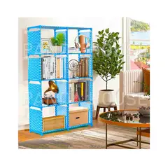 SM - ESTANTE DE ZAPATOS + ORGANIZADOR LIBRERO CELESTE