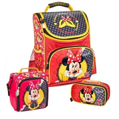SCOOL - SET MOCHILA PICK MAGIC MINNIE MOUSE ROJA