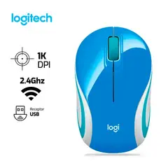 LOGITECH - Mouse M187 Inalambrico 1,000 DPI Azul