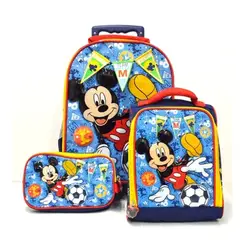 SCOOL - SET MALETA MED PVC MICKEY