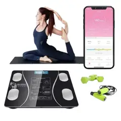 GENERICO - Balanza bluetooth inteligente peso corporal bascula smart scale