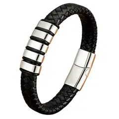 GENERICO - Pulsera Cuero Hombre Papá