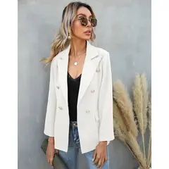 BLWOENS - Chaqueta de mujer 109996-Blanco