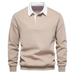 BLWOENS - Camisa Manga Larga Hombre HD05-Beige