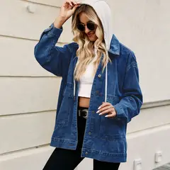 BLWOENS - Chaqueta de mujer MF2100-Azul