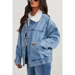 BLWOENS - Chaqueta de mujer GY3314-Azul