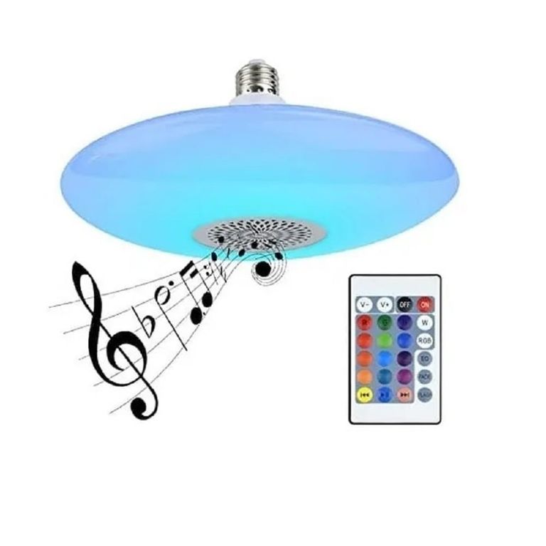 Foco Led Parlante ufo bluetooth RGB control YOHAD 48W
