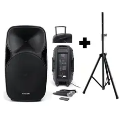 HALION - Combo Parlante Activo PHA15AL Recargable con soporte SPS502M