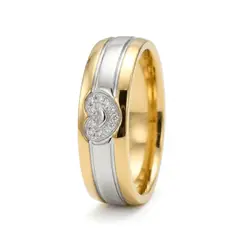 LUCYANA JOYAS Y ACCESORIOS - Aro Alianza Corazón Eterno, Matrimonio, Compromiso Mujer - Joyas Lucyana