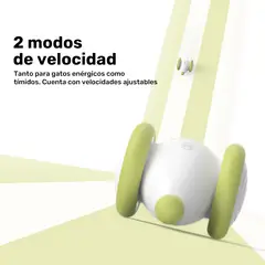 CHEERBLE - Juguete Interactivo Ratón Plus para Gatos Verde