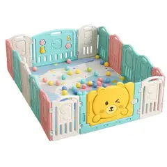 IMPORTADO MC - Corral Plegable de Osito Para Bebe 190x190Cm