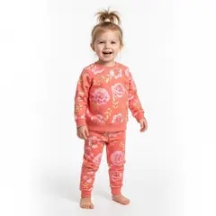 GENERICO - Conjunto Franela Cobertura Floreado