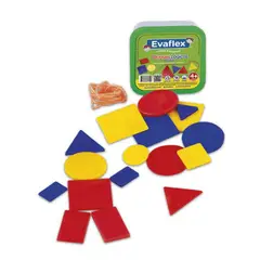 EVAFLEX - Bloques Lógicos Pequeños 48 Piezas Juego Didáctico