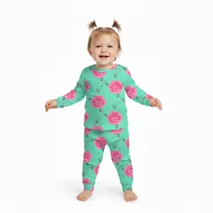 GENERICO - Conjunto Franela Cobertura Floreado