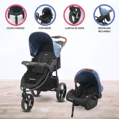 Coche DeportivoTravel System Para Bebés «TIZZY» Blue
