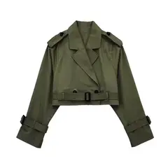 BLWOENS - Chaqueta para mujer B6252-Verde