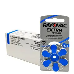 RAYOVAC - CAJA DE 60 PILAS PARA AUDIFONOS MEDICADOS 675