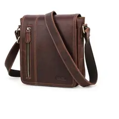 CONTACTS - Morral Mensajero de Hombro de Cuero Genuino MB176