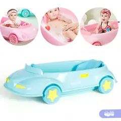 GENERICO - Bañera Tina de Baño Carrito Celeste