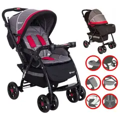 EBABY - Coche Cuna Yodie 1142-1 Red
