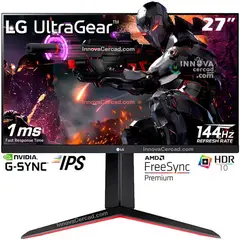 LG - Monitor UltraGear 27GN65R-B 27 IPS 144HZ 1Ms HDR10 G-SYNC