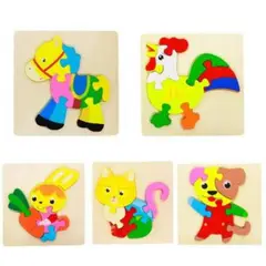 GENERICO - Rompecabeza Didactico zoo Animales para Niños