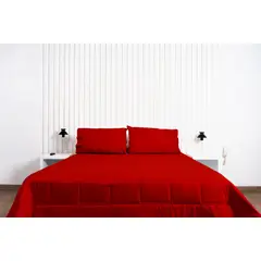 COBITEX HOME - Plumón hipoalergénico 1 plz rojo cobitex 100% algodón