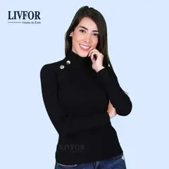 GENERICO - CAFARENA 2 BOTONES NEGRO - RIB GRUESO