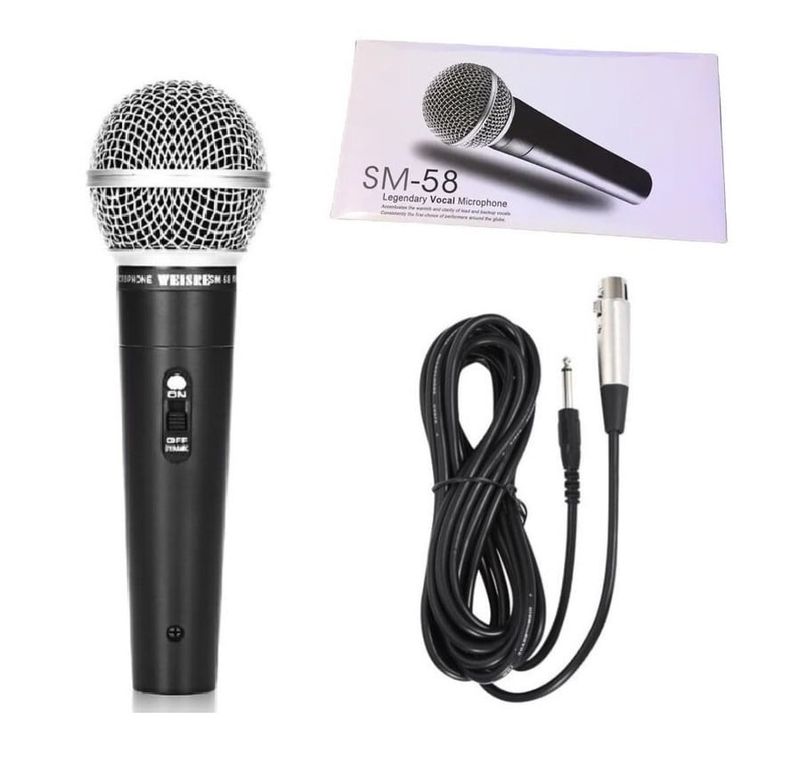 Micrófono de condensador portátil unidireccional WEISRE M-58 - Negro