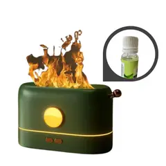 SHEEPBUSTER - Difusor Humidificador Neblina Estilo Flama Verde Esencia regalo