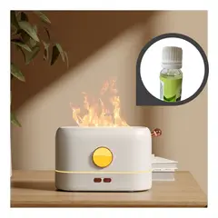 SHEEPBUSTER - Difusor Humidificador Neblina Estilo Flama Blanco Esencia regalo