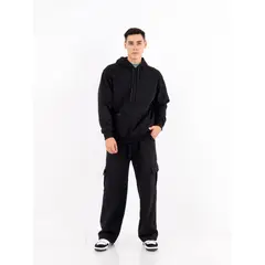 GENERICO - POLERA OVERSIZE URBANA CON CAPUCHA