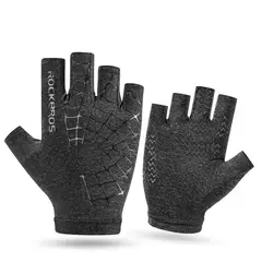 ROCKBROS - Guantes S202 Gris Ciclismo Moto Antideslizante
