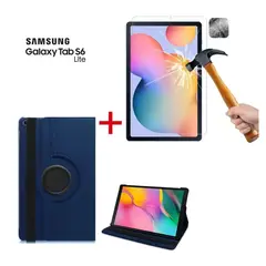 GENERICO - Funda Giro 360° & Mica Vidrio Templado para Samsung Tab S6 Lite P610