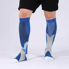 GENERICO - Medias de Compresión 20-30mmhg Deportivas Azul anti varices