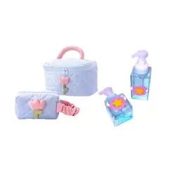 GENERICO - Set: Neceser grande, pequeño y 2 dispensadores de jabón liquido