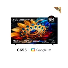 TCL - Televisor Smart TV 98 QLED 4K UHD 98C655