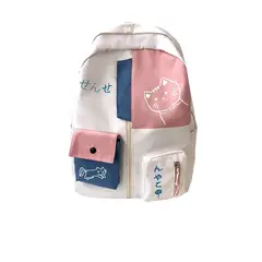 GENERICO - Mochila Kawaii porta laptop diseño gatito