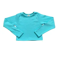 RED CARROT - Top manga larga verde agua