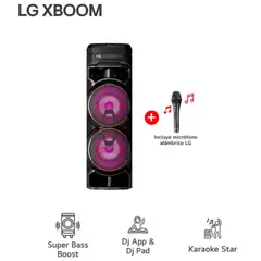 LG - Torre de sonido XBOOM RNC9 Multi-Bluetooth Karaoke Star