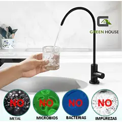 GENERICO - KIT CAÑO DE AGUA ACERO INOXIDABLE + PURIFICADOR DE AGUA