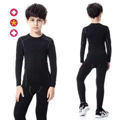 GENERICO - Conjunto camiseta licra manga larga y pantalón licra largo para niño