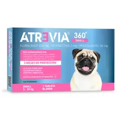 ATREVIA - Antipulgas Para Perro 360° 5 -10 kg x1 Tableta