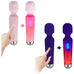 GENERICO - Vibrador Luminoso Potente - Rosado
