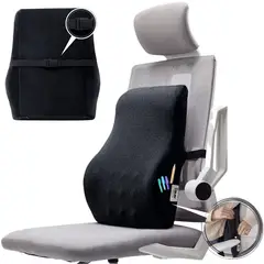 DAUER - Cojín Respaldar Lumbar Viscogel+Bambu con bolsillo TALLACOMPLETA