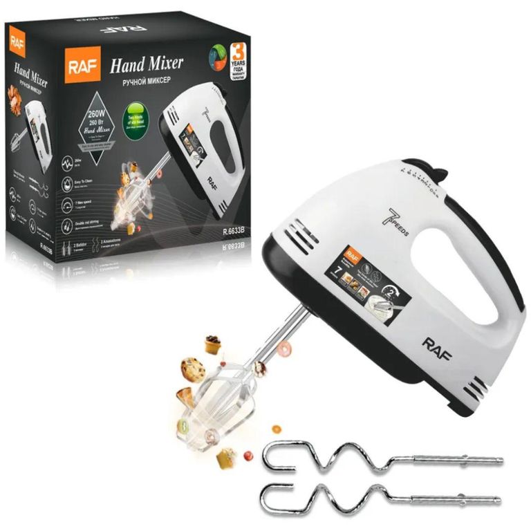 Batidora Mezclador de Huevos de 7 Velocidades Multifuncional RAF