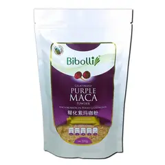 BIBOLLI - Harina de Maca Morada Gelatinizada de 500 Gramos.