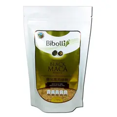 BIBOLLI - Harina de Maca Negra Gelatinizada de 500 Gramos.