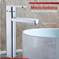 XM - Mescladora para Baño en Bronce Cromado