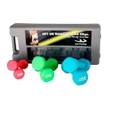 OTTOWARE - Set De Mancuernas Vinilo 6KG